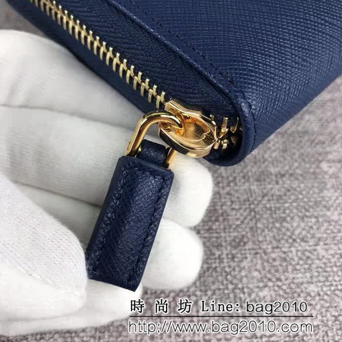 PRADA普拉達 官網同步 簡單時尚 專櫃新款 單拉鏈錢包 1ML506 DD1012